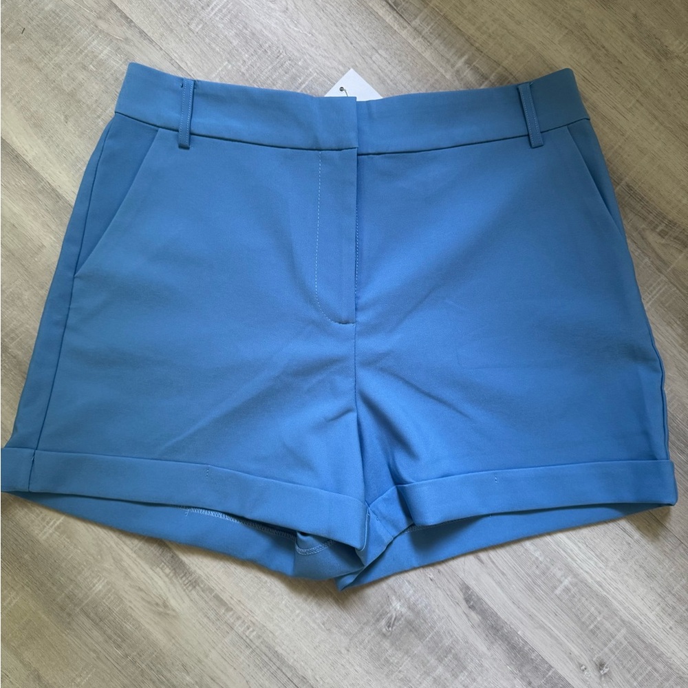 Ovi Sky Blue Tailored Fit Shorts